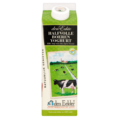 den Eelder den Echte Halfvolle Boeren Yoghurt 1 L
