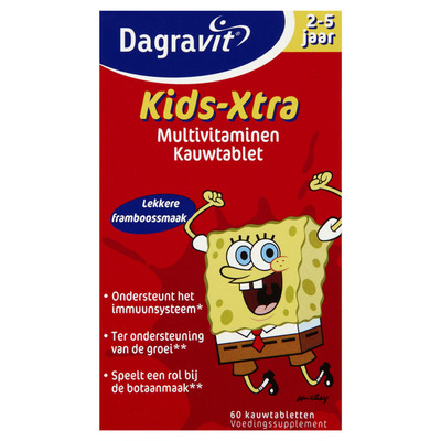 Dagravit Multivitaminen kind 2-5 jaar framboos
