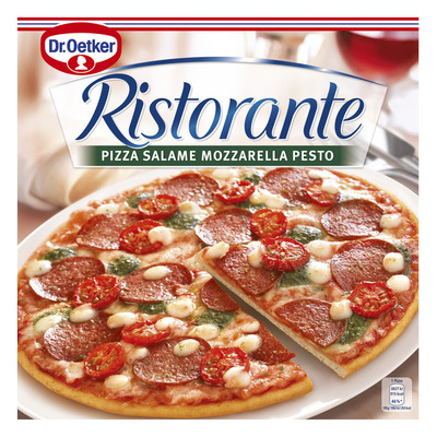 Dr. Oetker Ristorante pizza salame mozzarella pesto