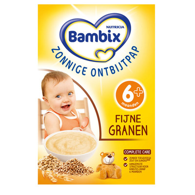 Bambix Zonnige ontbijtpap fijne granen 6 mnd