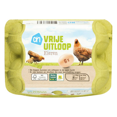 Huismerk Vrije uitloopeieren 2 sterren