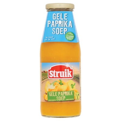 Struik gele paprika soep