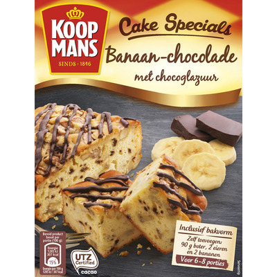 Koopmans Cake specials banaan chocolade glazuur