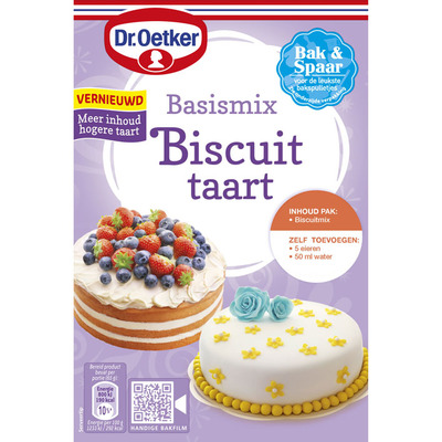 Dr. Oetker Basismix biscuittaart