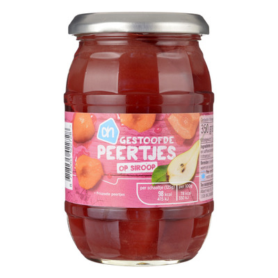 Huismerk Gestoofde peertjes op lichte siroop