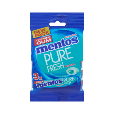 Mentos Gum Pure Fresh Menthol Eucalyptus Rol