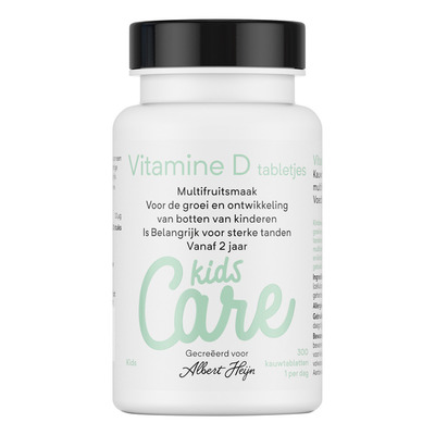 Care Kids vitamine D tabletjes multifruit