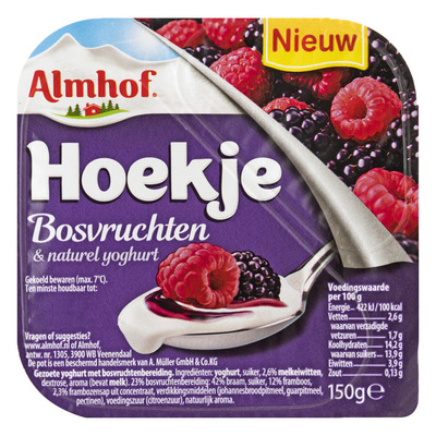 Almhof Hoekje bosvruchten naturel yoghurt