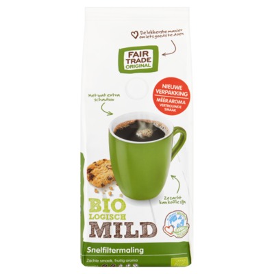 Fairtrade Original snelfilterkoffie mild 250 gram