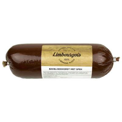 Limbourgois Bakbloedworst met spek
