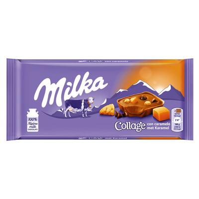 Milka Reep collage fudge biscuit