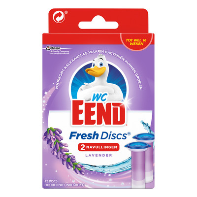 WC Eend Fresh discs navul duo lavendel