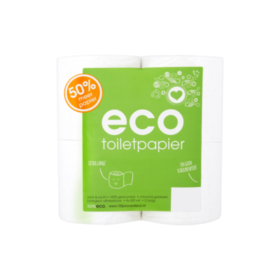Eco Toiletpapier 2 Laags 4 Rollen