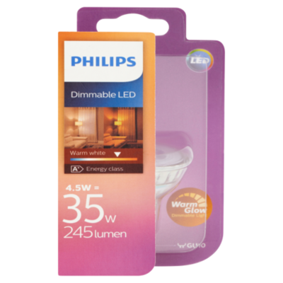 Philips Lamp LED Warmglow Spot 35W GU10