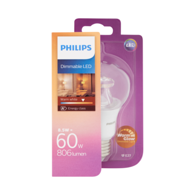 Philips Dimmable LED Lamp Warm White 8,5W E