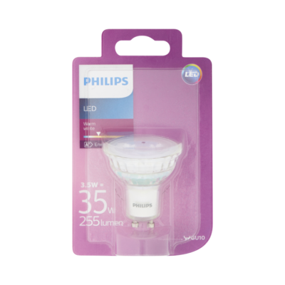 Philips LED Lamp Warm White 3,5W GU