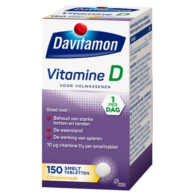 Davitamon Vitamine D smelttabletten citroen