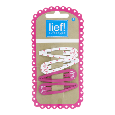 Lief Clic roze wit met vlindertjes