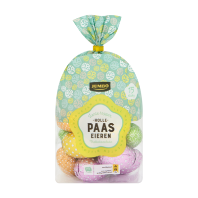 Huismerk Lente Topper Holle Paas Eieren Melkchocolade 15 Stuks