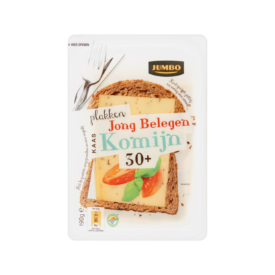 Jumbo Jong Belegen Kaas Komijn 30+ Plakken