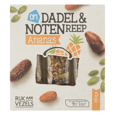 Huismerk Dadel & notenreep ananas