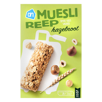 Huismerk Mueslireep hazelnoot