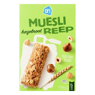 Huismerk Mueslireep hazelnoot