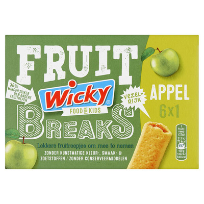 Wicky Fruit breaks appel