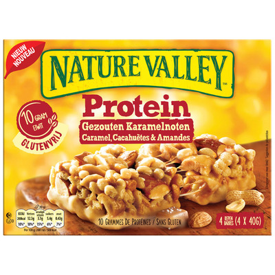 Nature Valley Protein gezouten karamelnoten