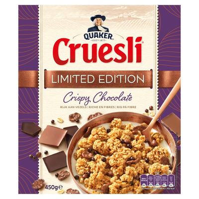 Quaker Cruesli Granen Crispy Chocolate Limited Edition 450g