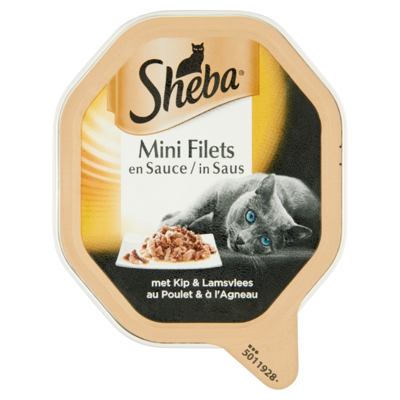 Sheba Mini Filets in Saus Kip & Lam 85 g