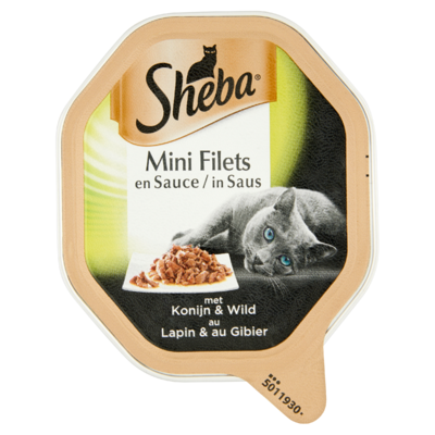 Sheba Mini Filets in Saus Konijn en Wild 85 g