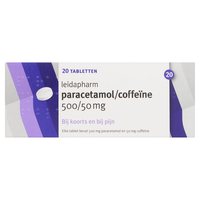Leidapharm Paracetamol/Coffeïne 500/50 mg 20 Tabletten