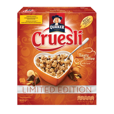 Quaker Cruesli limited edition tasy toffee