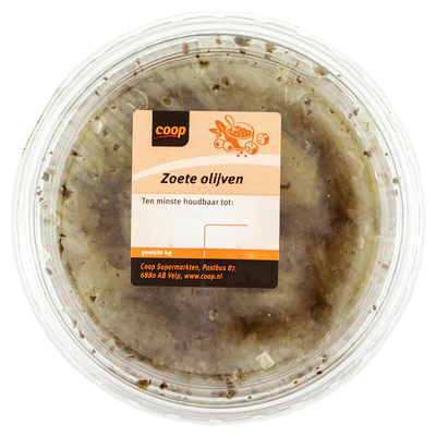 Coop Zoete Olijven 240 Gram
