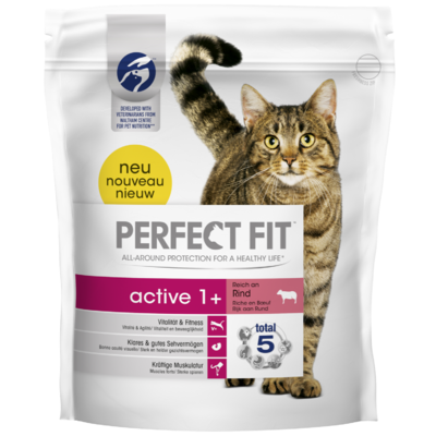 Perfect Fit Kattenvoer droog active rund