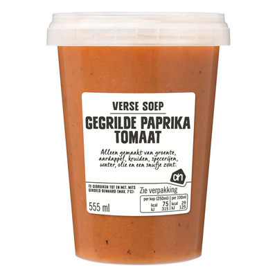 Huismerk Verse gegrilde paprika-tomaatsoep