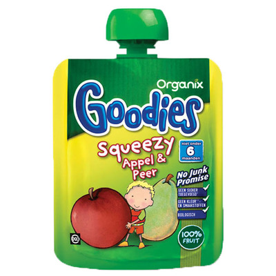 Organix Squeezy appel & peer 6+ mnd