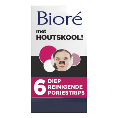 Bioré Diep reinigende poriestrip met houtskool