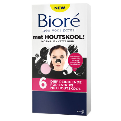Bioré Diep reinigende poriestrip met houtskool