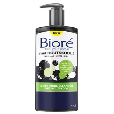 Bioré Diepe porie cleanser met houtskool