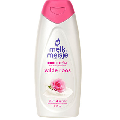 Melkmeisje Douchecrème wilde roos