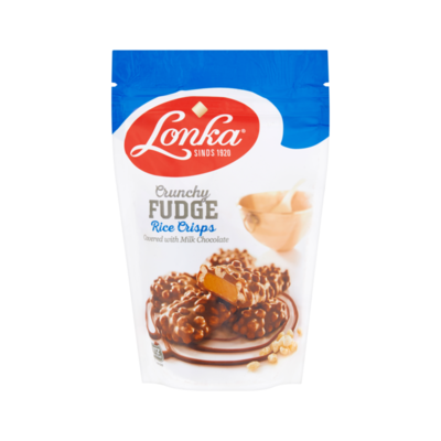 Lonka Crunchy Fudge Melkchocolade & Krokante Rice Crisps