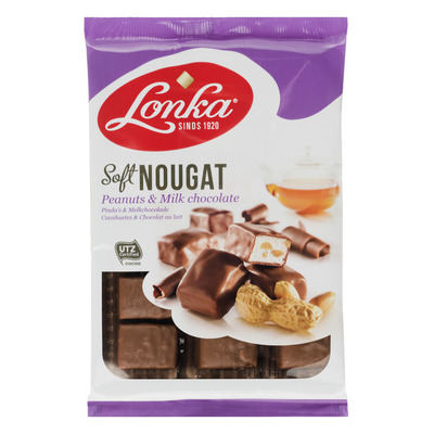 Lonka Soft nougat peanuts milk chocolate