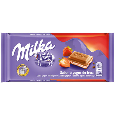 Milka Aardbei yoghurt