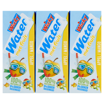 Wicky Water appel mango 6x200ml