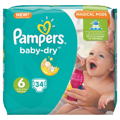 Pampers Baby dry XL maat 6 voordeelpak