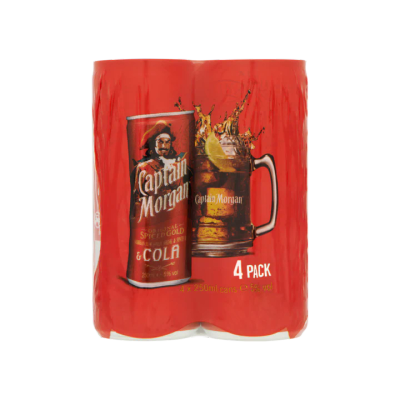 Captain Morgan Caribbean Rum & Cola Mixed Drink