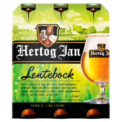 Hertog Jan Lentebock Flessen 6 x 30 cl
