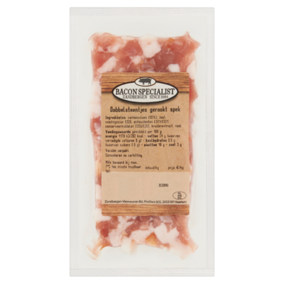 Zandbergen Bacon Specialist Dobbelsteentjes Gerookt Spek